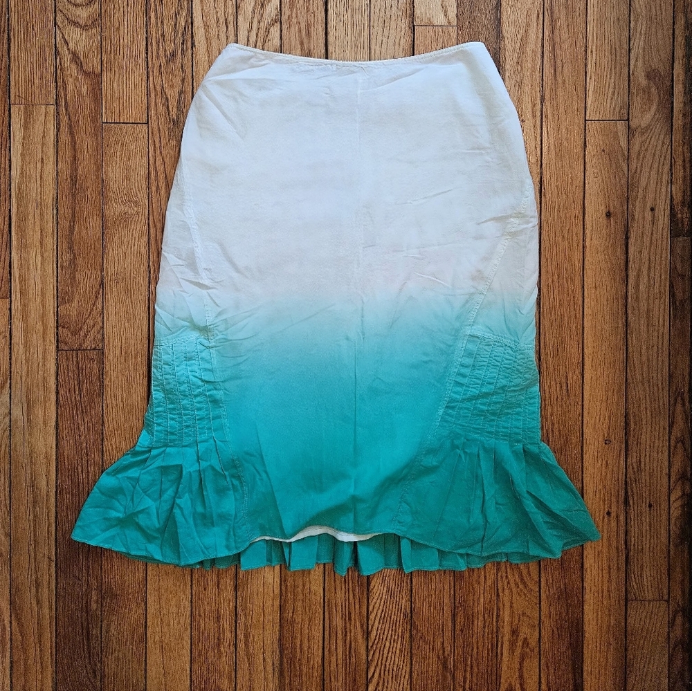 NWT Susan Bristol Vintage Boho Ombre Skirt Coachella